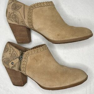 Nurture Women’s Suede Side Zip Boots Shooties Ankle Boots 9